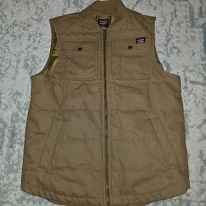 Wrangler Tan Quilted Utility Vest